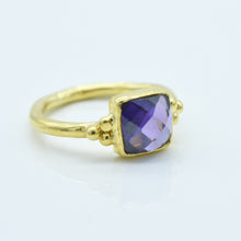Aylas Crystal Quartz ring - 21ct Gold plated 925 silver - Handmade in Ottoman Style by Artisan