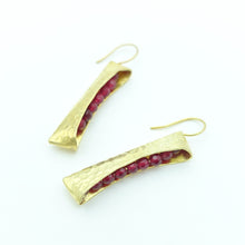 Aylas Seed Pods Jade earrings - 21ct Gold plated semi precious gemstone - Handmade
