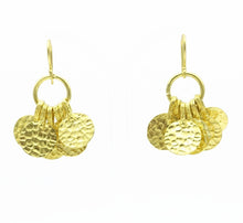 Aylas Coin earrings - 21ct Gold plated  - Handmade in Ottoman style