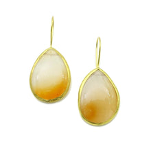 Aylas Agate semi precious gemstone earrings - 21ct Gold plated- Handmade