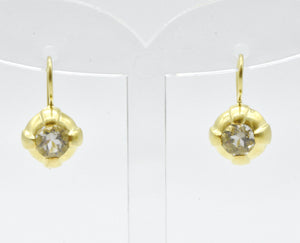 Aylas 21ct gold plated 925 silver Zirconia handmade ottoman style earrings - Ottoman Handmade Jewellery Hand Made Gold Plated