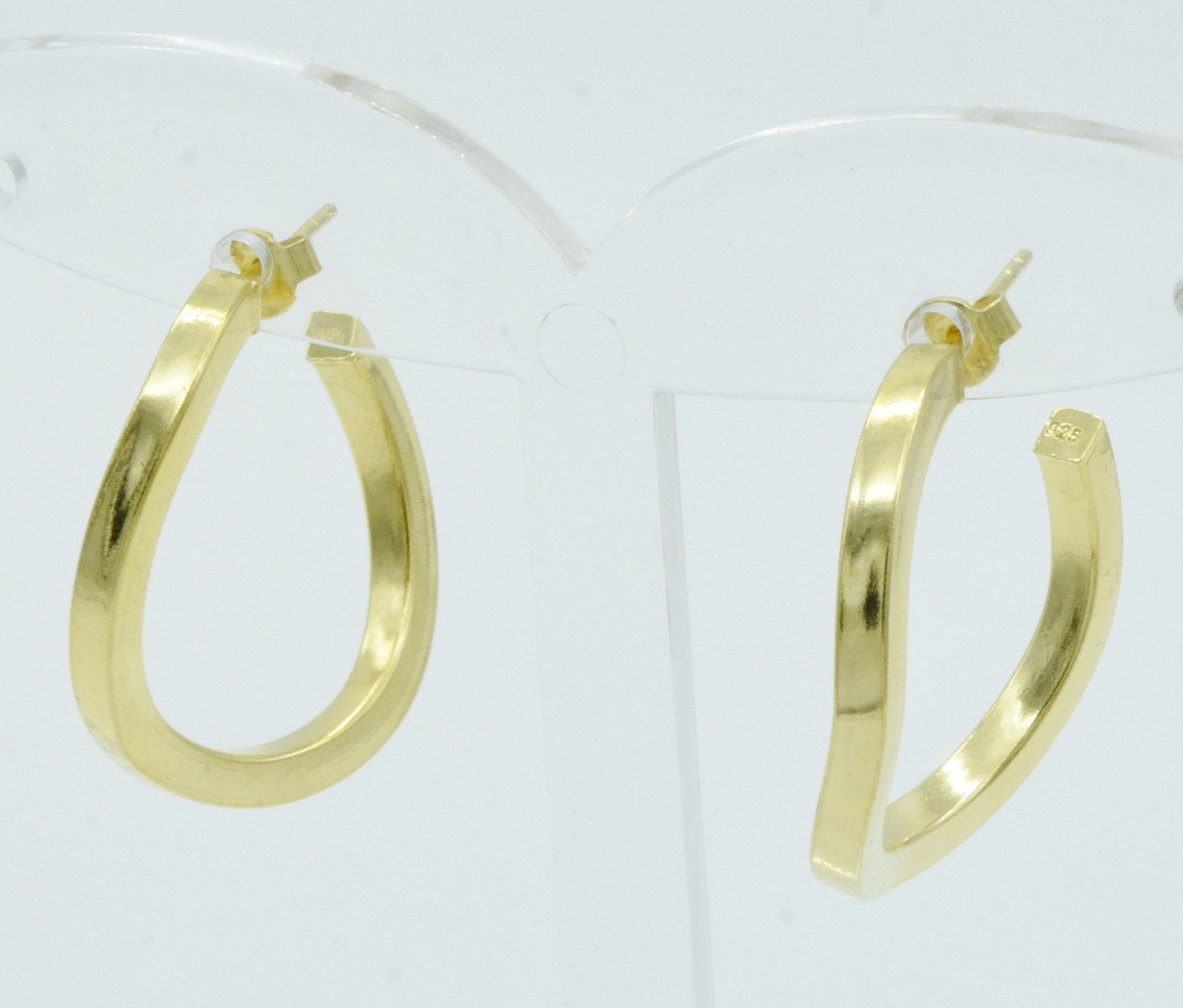 Aylas 21ct gold plated 925 silver Hoop handmade ottoman style earrings - Ottoman Handmade Jewellery Hand Made Gold Plated