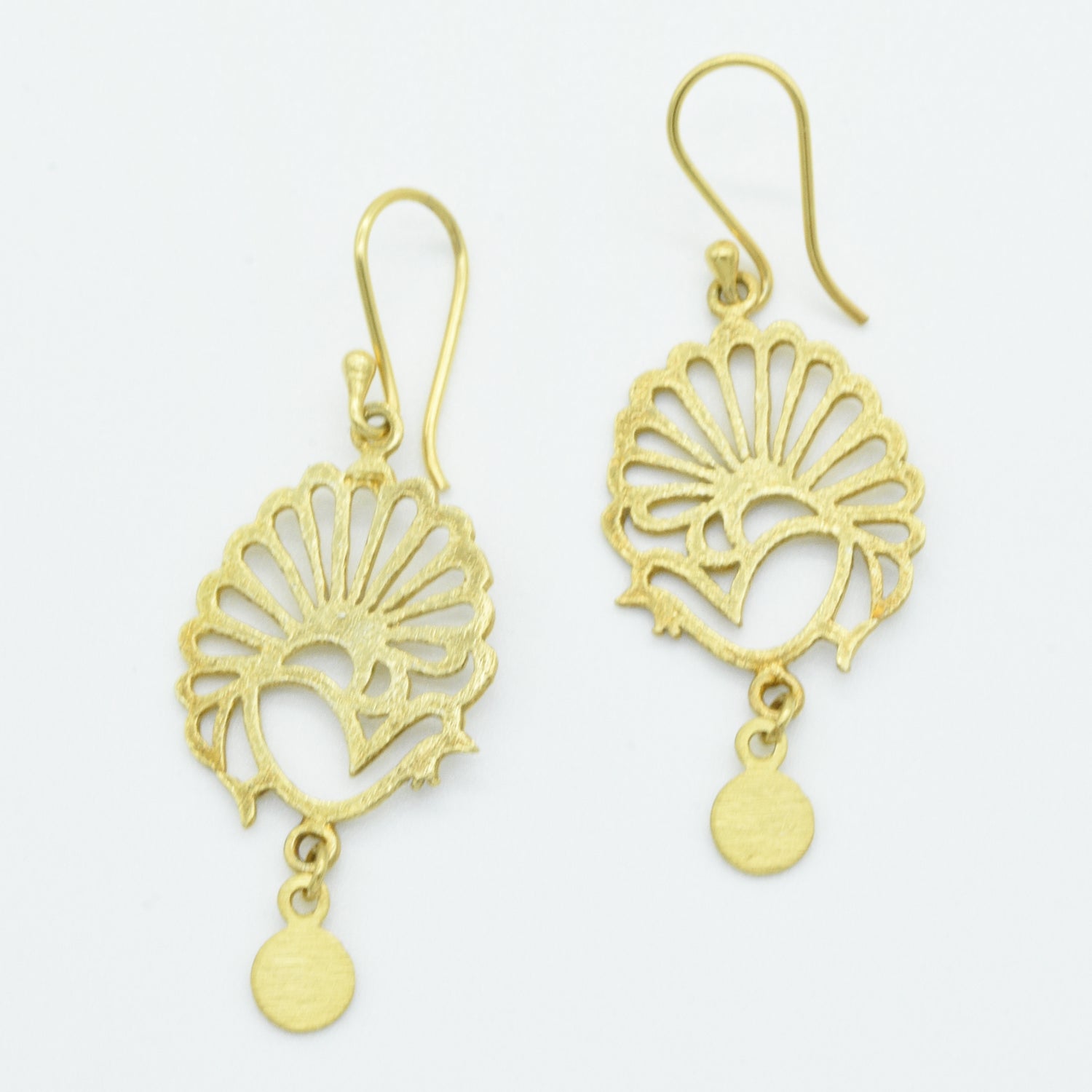 Aylas Filigree earrings - 21ct Gold plated 925 Silver - Handmade in Ottoman style