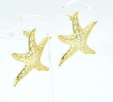 Aylas Starfish earrings - 21ct Gold plated 925 Silver- Handmade in Ottoman style