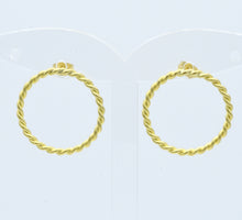 Aylas Hoop earrings - 21ct Gold plated - Handmade in Ottoman Style