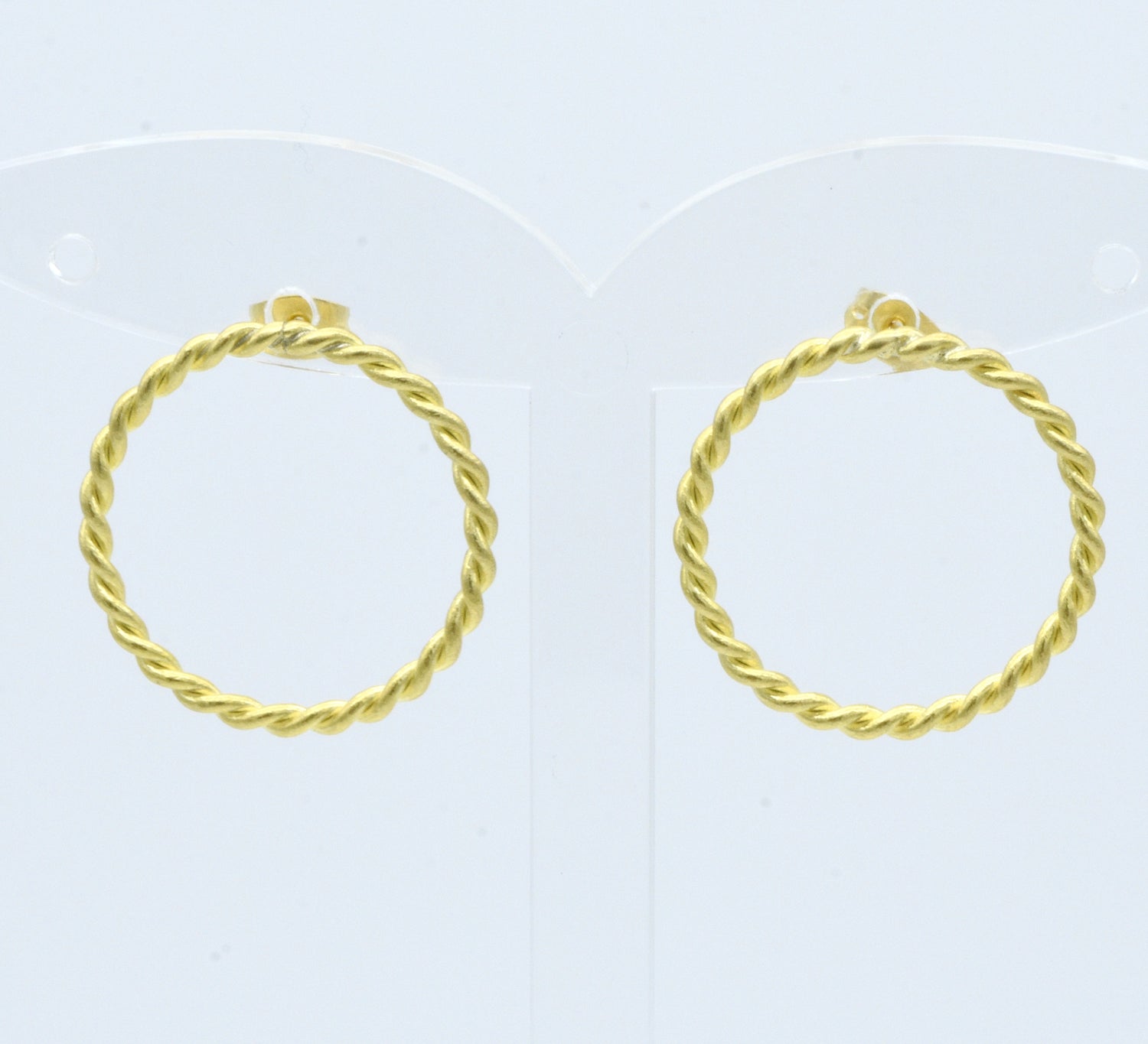 Aylas Hoop earrings - 21ct Gold plated - Handmade in Ottoman Style