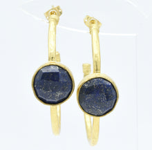 Aylas Lapis Lazuli earrings - 21ct Gold plated semi precious gemstone - Handmade in Ottoman Style by Artisan