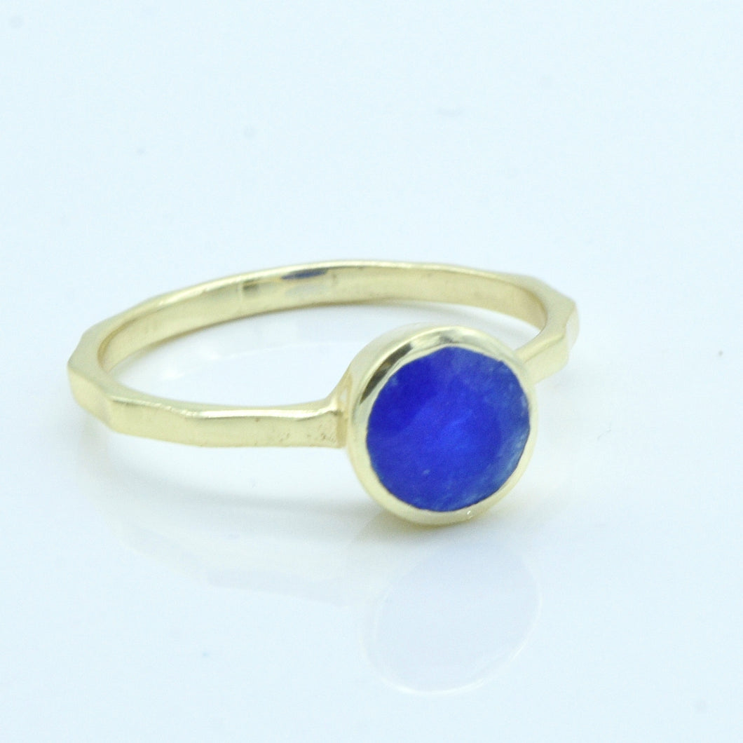 Aylas Agate ring - 21ct Gold plated brass - Handmade in Ottoman Style by Artisan