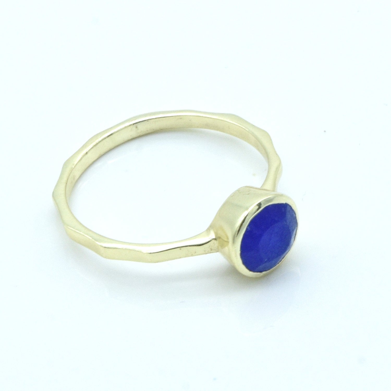 Aylas Agate ring - 21ct Gold plated brass - Handmade in Ottoman Style by Artisan
