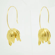 Aylas Tulip Hoop earrings - Gold plated - Handmade in Ottoman style